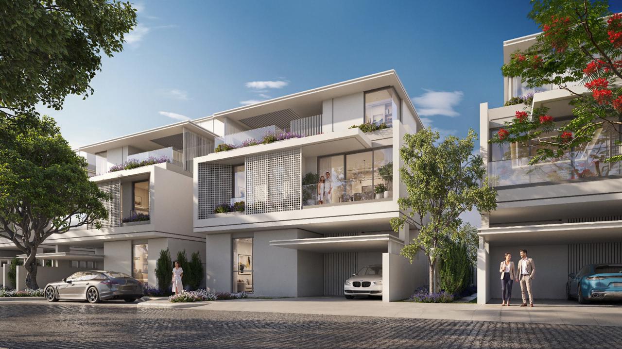 Azizi Florence Sharjah 4 bedroom townhouse &mdash; elevation