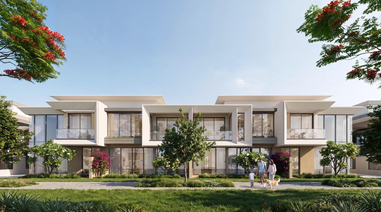 Azizi Florence Sharjah 3 bedroom townhouse &mdash; elevation