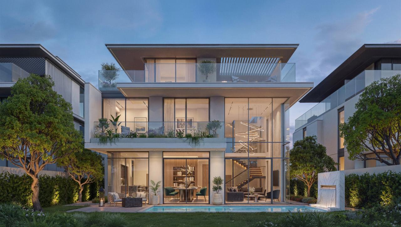 Azizi Florence Sharjah signature villa &mdash; six-bedroom park-facing villa with private garden and pool